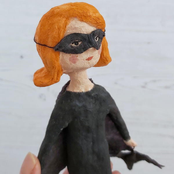 A Retro Style Spun Cotton Bat Girl Comes to Life!
