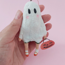 Cargar imagen en el visor de la galería, *RESERVED* Spun Cotton Ghost Girl Ornament