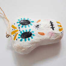 Load image into Gallery viewer, Spun Cotton Sugar Skull Ornament