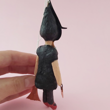 Cargar imagen en el visor de la galería, Spun Cotton Witch Ornament