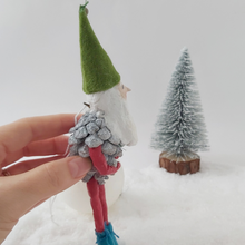 Cargar imagen en el visor de la galería, Pine Cone Gnome Christmas Ornament