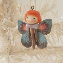 Load image into Gallery viewer, Close view of butterfly girl's face. Pic 8 of 8.