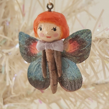Load image into Gallery viewer, Close up of spun cotton butterfly girl. Pic 3 of 8.