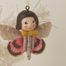 Load image into Gallery viewer, Close up of butterfly girl, dangling from tree. Pic 6 of 8.