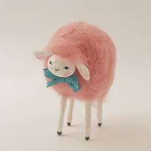 Load image into Gallery viewer, Close up of needle felted sheep's face. Pic 4 of 6.