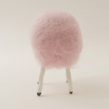 Load image into Gallery viewer, Back view of pink needle felted sheep. Pic 8 of 8.