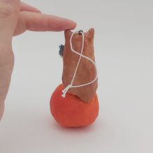 Load image into Gallery viewer, Back view of spun cotton owl. Pic 5 of 8.