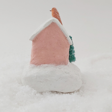 Load image into Gallery viewer, Back view of pink spun cotton house. Pic 5 of 7.