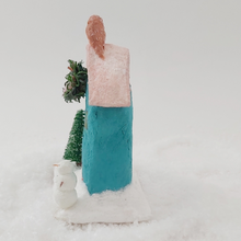 Load image into Gallery viewer, Vintage Inspired Spun Cotton Christmas House