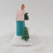 Load image into Gallery viewer, Vintage Inspired Spun Cotton Christmas House