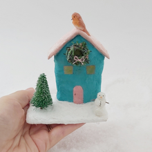 Load image into Gallery viewer, Vintage Inspired Spun Cotton Christmas House