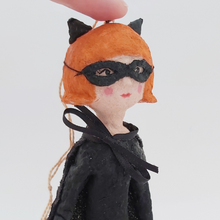 Load image into Gallery viewer, Close up of spun cotton bat girl's face and torso. Pic 2 of 9.