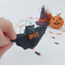 Cargar imagen en el visor de la galería, Close up of spun cotton bat; the other ornaments are in the background.  Pic 2 of 6.