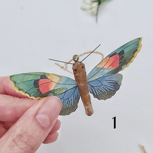 Load image into Gallery viewer, Vintage Style Spun Cotton Paper Butterfly Ornaments