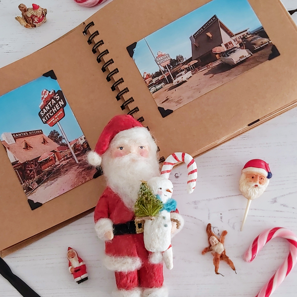 Joyful Christmas Memories (& Vintage Santa Postcards!)