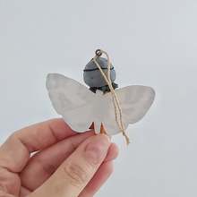 Cargar imagen en el visor de la galería, A back view of a vintage style, spun cotton Halloween butterfly girl. Pic 7 of 7. 
