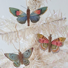 Load image into Gallery viewer, Vintage Style Spun Cotton Paper Butterfly Ornaments
