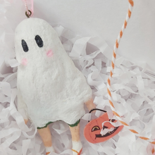 Load image into Gallery viewer, *RESERVED* Spun Cotton Ghost Girl Ornament
