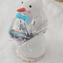Load image into Gallery viewer, Another close up of snowman, from above. Pic 4 of 7
