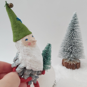Pine Cone Gnome Christmas Ornament