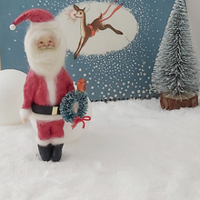 Cargar imagen en el visor de la galería, Spun Cotton Santa Claus Ornament
