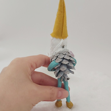 Load image into Gallery viewer, Back view of pine cone gnome. Photo 7 of 9.
