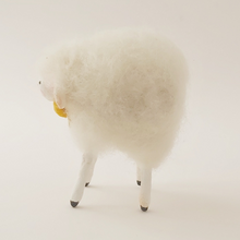 Load image into Gallery viewer, Side view of needle felted sheep&#39;s fluffy body. Pic 5 of 5.
