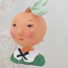 Load image into Gallery viewer, Closer view of spun cotton peach girl. Pic 1 of 9.
