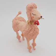 Load image into Gallery viewer, Another close up spun cotton pink poodle sculpture. Pic 6 of 7.

